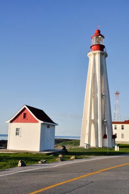 Pointe-au-pere feneri tarihi site, quebec (Kanada)