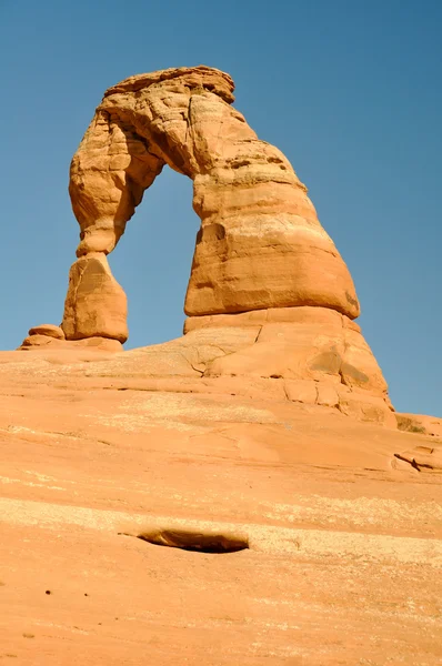 Delikat båge, arches national park (utah) — Stockfoto