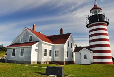 Batı quoddy kafa feneri, maine (ABD)