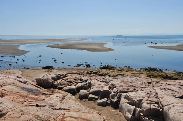 Odpływu w north shore, quebec (Kanada) — Zdjęcie stockowe