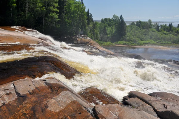 Waterfalls at North Shore, Quebec (Canada) — Stock Photo, Image
