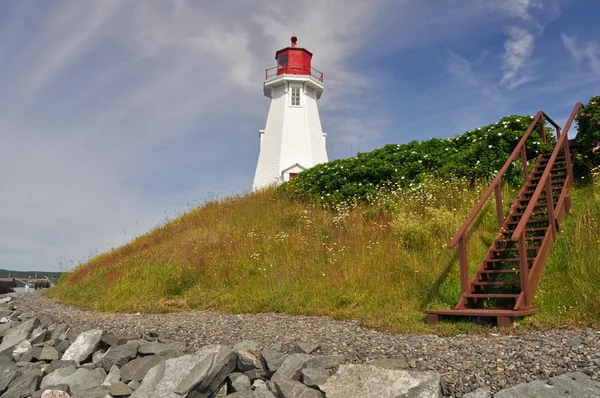 Faro de Mulholland Point, Isla de Campobello (Canadá) ) — Foto de Stock