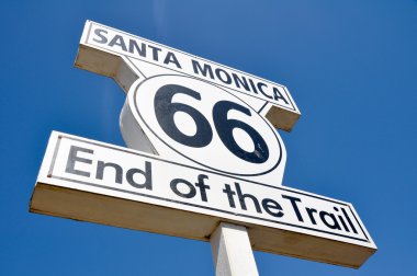 Santa Monica (California iz işareti sonu rota 66)