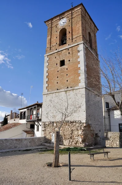 Klocktornet av chinchon, madrid (Spanien) — Stockfoto