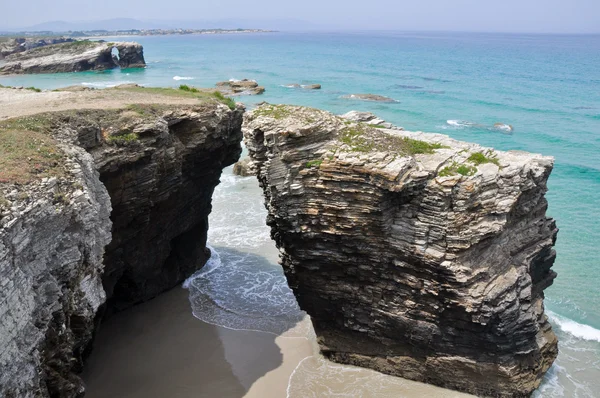 Het strand van de kathedralen, Galicië (Spanje) — Stockfoto