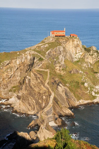 San Juan de Gaztelugatxe (España) ) — Foto de Stock