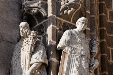 heykellerin manastırda san juan de Los reyes, toledo (İspanya)