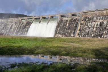 Dam over Zadorra river, Basque Country, Spain