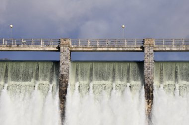 Dam over Zadorra river, Basque Country, Spain