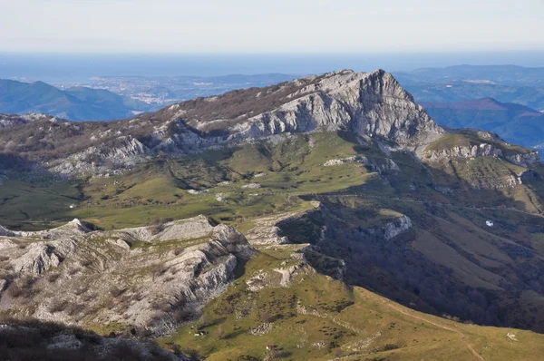 Panoramic view from Gorbea mountain, Basque Country (Spain) — Stock Photo, Image