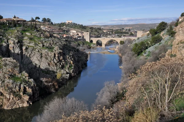 Η γέφυρα του san martin, toledo (Ισπανία) — Φωτογραφία Αρχείου