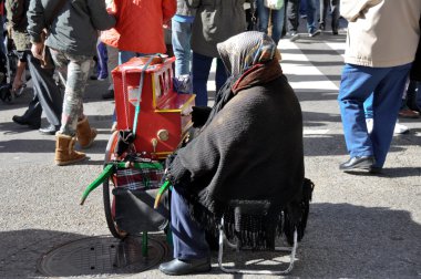 Olay yerinden el rastro bit pazarı, madrid (İspanya)