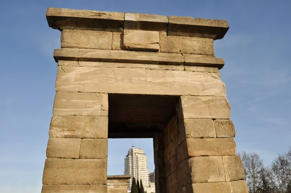 Debod temple, Madrid (Espanha) ) — Fotografia de Stock