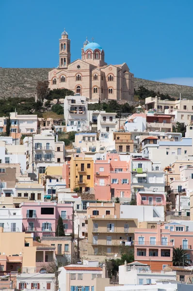 Igreja de Anastasis, Ermoupolis na ilha de Syros, Grécia — Fotografia de Stock