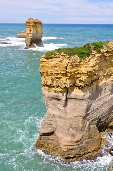 Vista panoramica lungo la Great Ocean Road (Australia ) — Foto Stock