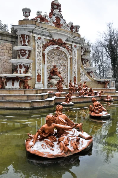Diana fontein op la granja de san ildefonso palace, Spanje — Stockfoto