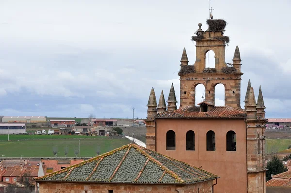 A st. mary major, Ayllón, segovia (Spanyolország-templom harangláb) — Stock Fotó