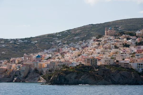 Ermoupolis en la isla de Siros, Grecia — Foto de Stock