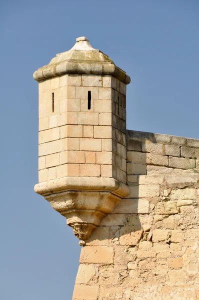 Schutz in der Burg von Santa Barbara, Alicante (Spanien)) — Stockfoto