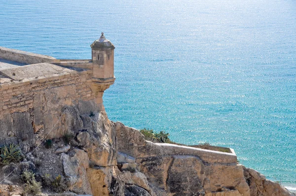 Kasteel van santa barbara, alicante (Spanje) — Stockfoto