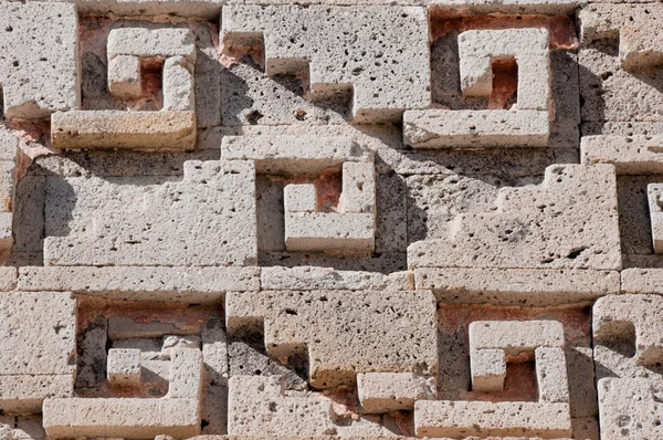 Glifo em sítio arqueológico de Mitla, Oaxaca (México ) — Fotografia de Stock