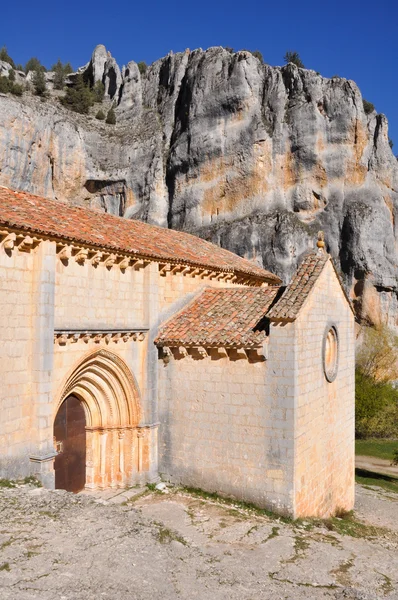 San Bartolome Hermitage, Lobos river Canyon, Soria (Spain) — Stock Photo, Image