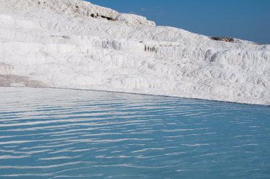 Traverten havuzları ve Pamukkale (Türkiye'de de terasların)