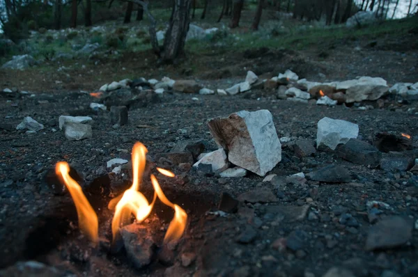 Mount Chimera, eternal flames in ancient Lycia (Turkey) — Stock Photo, Image