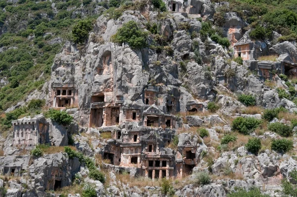 Lycian tombs in Myra, Demre (Turkey) — Stock Photo, Image