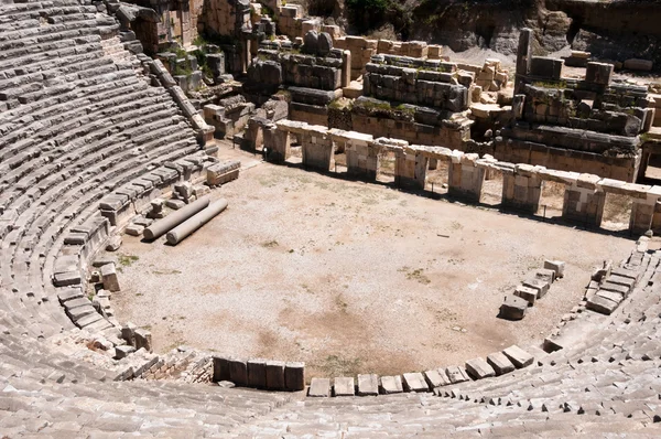 Forntida amfiteater i Myra, Turkiet — Stockfoto