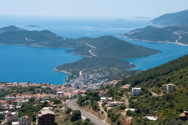 Kaş, Türkiye'nin panoramik manzaralı — Stok fotoğraf