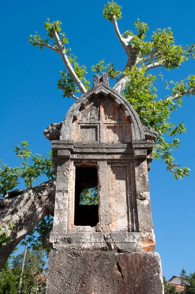 Lycian tomb in the village Kas (Turkey) — Stock Photo, Image