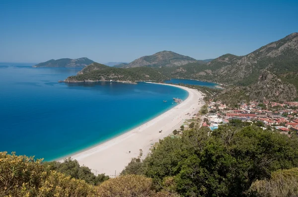 Playa de Oludeniz, Fethiye (Turquía ) — Foto de Stock