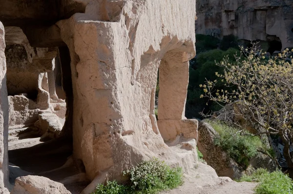Древний пещерный дом, долина Феллара (Турция) ) — стоковое фото