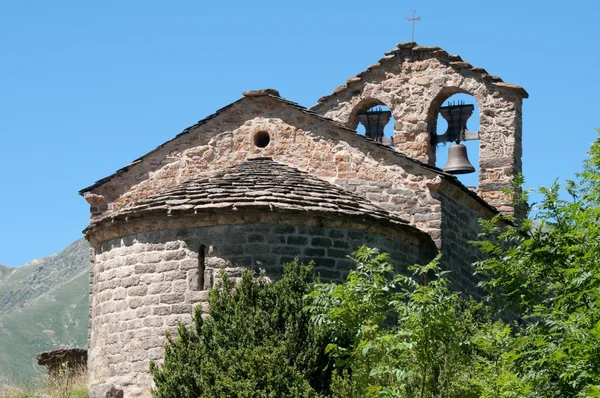Igreja românica de Sant Quirc, Vall de Boi (Espanha ) — Fotografia de Stock