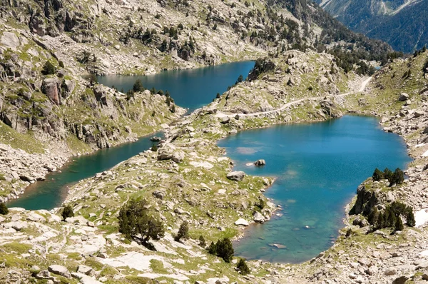 Lakes at Aiguestortes and Sant Maurici NP, Pyrenees (Spain) — Stock Photo, Image