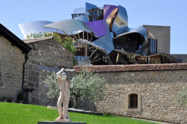 modern şaraphane marques de riscal üzerinde 26 Mayıs 2013 elciego, Bask Ülkesi, İspanya