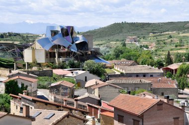 modern şaraphane marques de riscal üzerinde 26 Mayıs 2013 elciego, Bask Ülkesi, İspanya