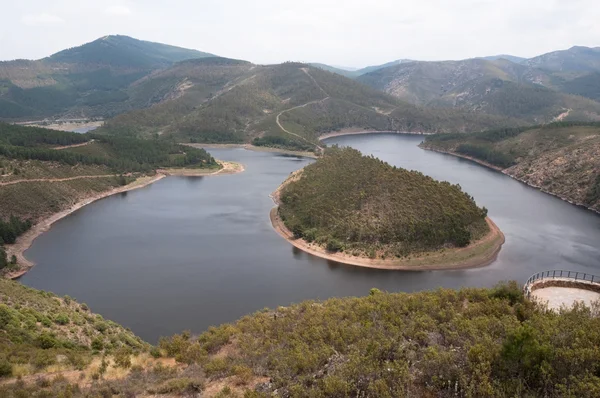 Meander of the Alagon River, Extremadura (Espanha ) — Fotografia de Stock
