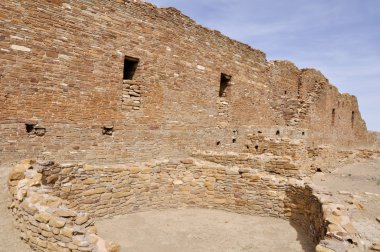 Pueblo del arroyo kalıntıları, new mexico (ABD)