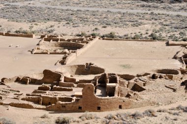 Pueblo palamut kalıntıları, chaco Kanyonu, new mexico (ABD)