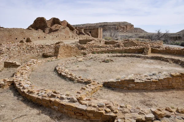 Ruines de Pueblo del Arroyo, Canyon du Chaco, Nouveau-Mexique (USA) ) Photo De Stock