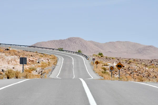Дорога в пустыне Атакама — стоковое фото