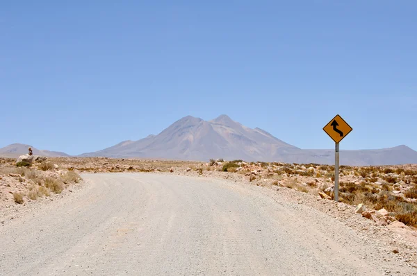 Gravel road in Atacama desert, Chile Stock Image