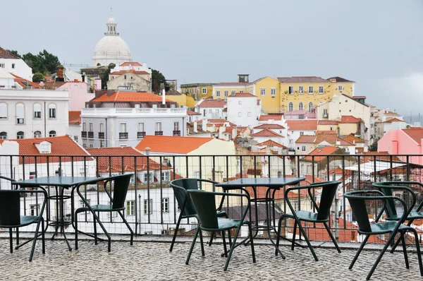 Mirador de Portas do Sol, Lisboa (Portugal ) — Foto de Stock