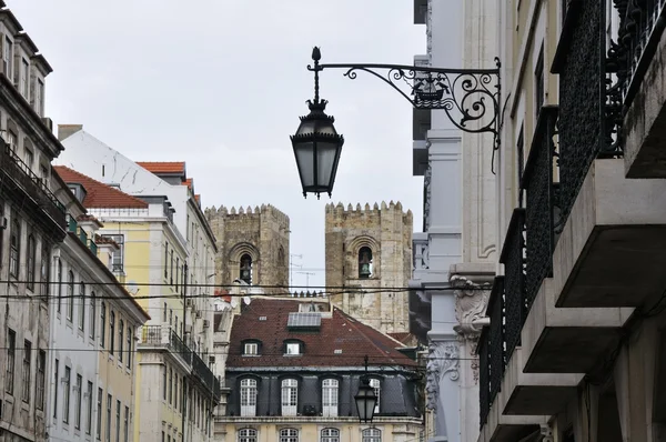 Barrio de la baixa, libon (portugal) — Stockfoto