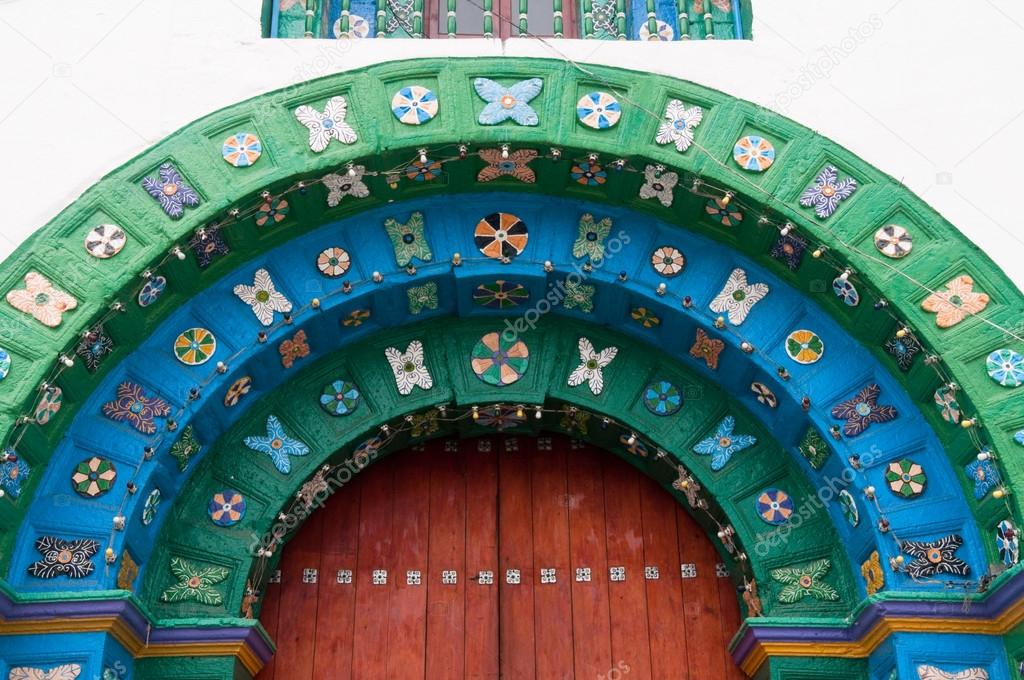 Gate of the Church of San Juan Chamula, Mexico
