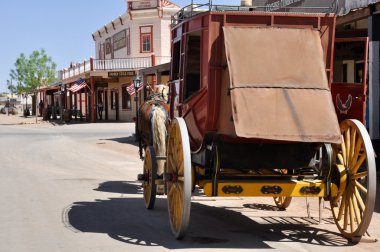 Stagecoach in Tombstone, Arizona clipart
