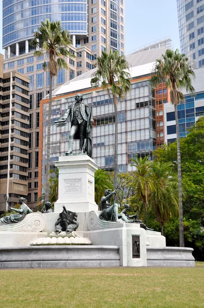 Statua di Arthur Phillip nei Giardini Botanici Reali, Sydney — Foto Stock