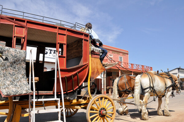 Stagecoach in Tombstone, Arizona